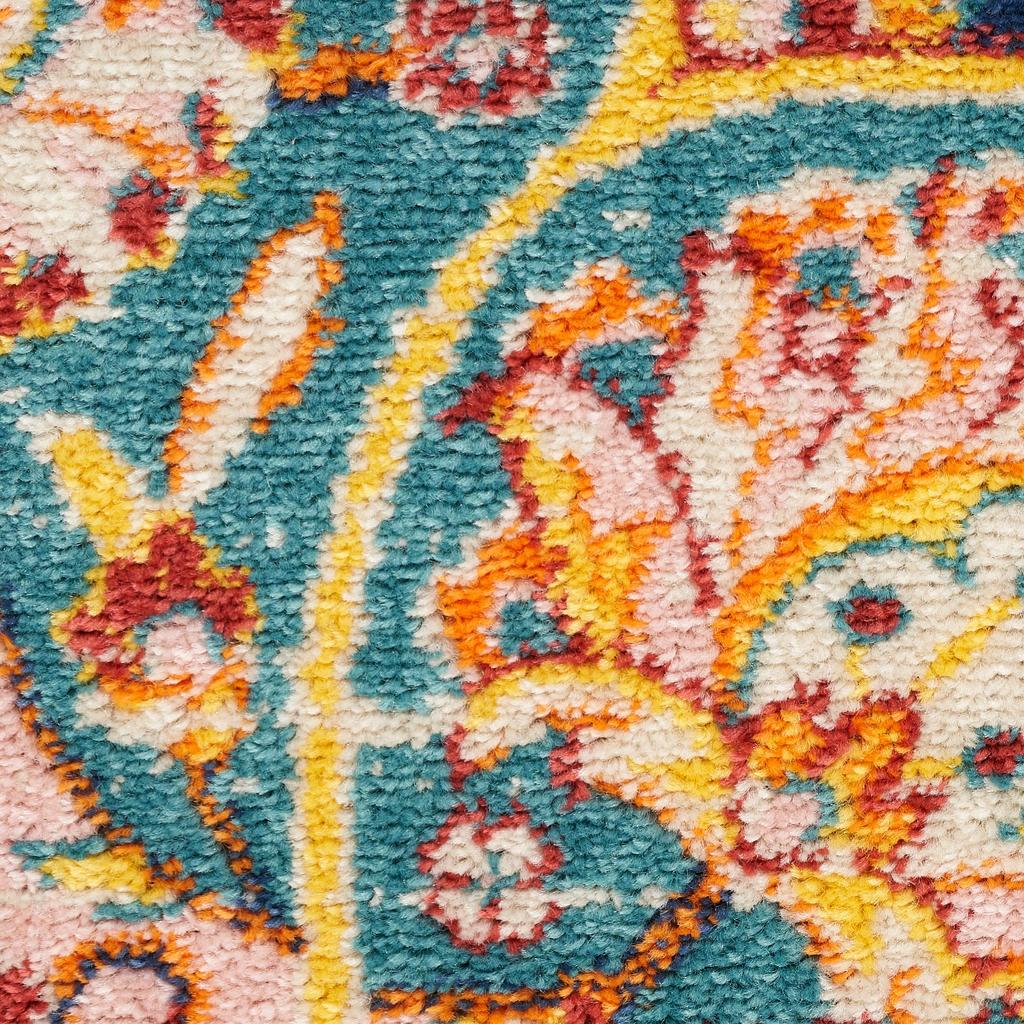 Nourison Home Passion PSN22 Navy Multicolor Indoor Runner - Transitional Power Loomed Machine Made Medium Pile