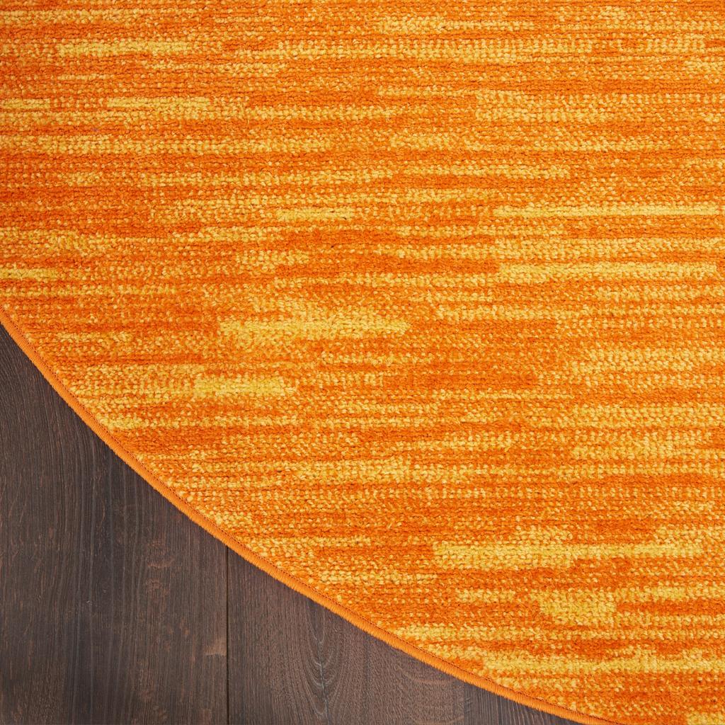 Nourison Home Nourison Essentials NRE01 Sunburst Indoor/Outdoor Round Area Rug - Outdoor Power Loomed Machine Made Low Pile