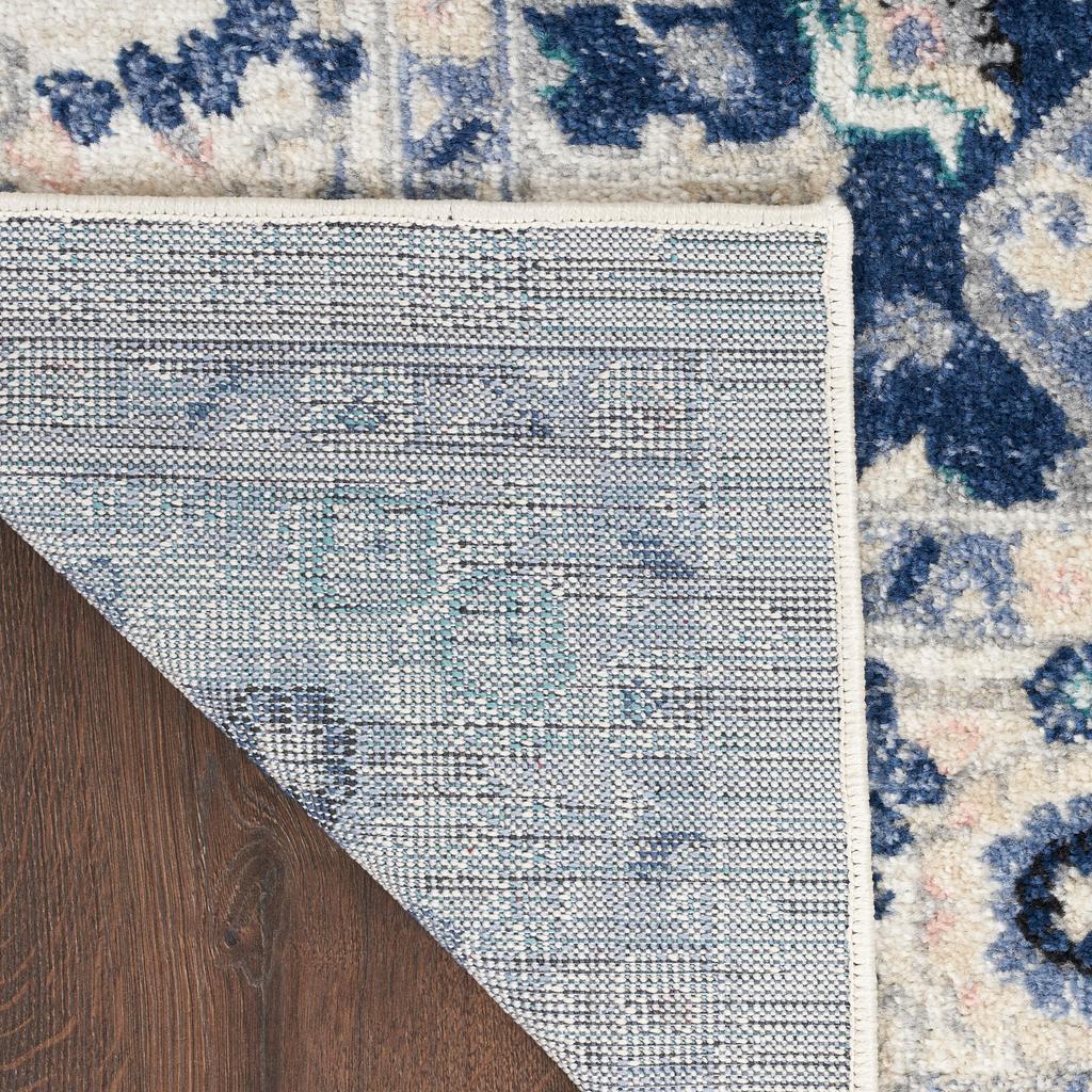 Nourison Home Passion PSN33 Ivory Grey Ivory/Grey Indoor Runner - Bohemian Power Loomed Machine Made Medium Pile