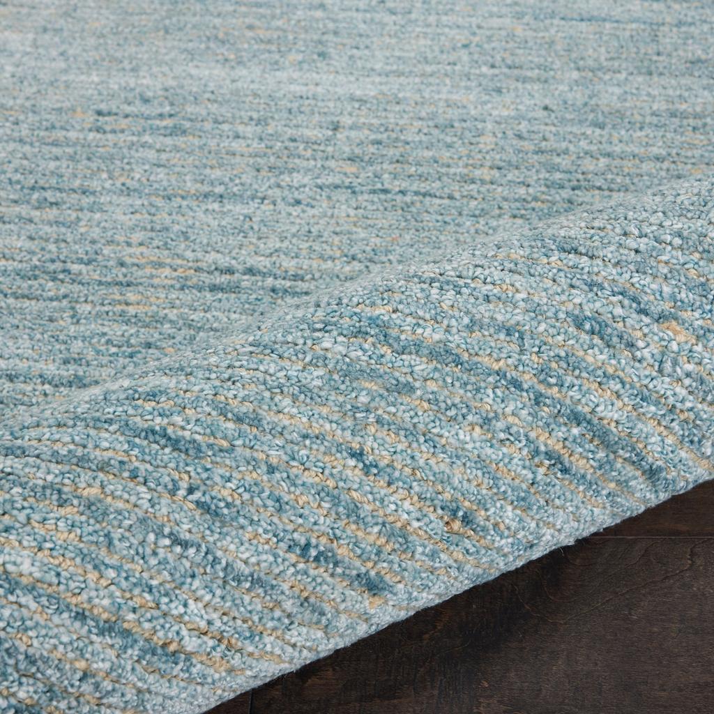 Nourison Home Weston WES01 Light Blue Indoor Rectangle Area Rug - Modern Tufted Handmade Medium Pile