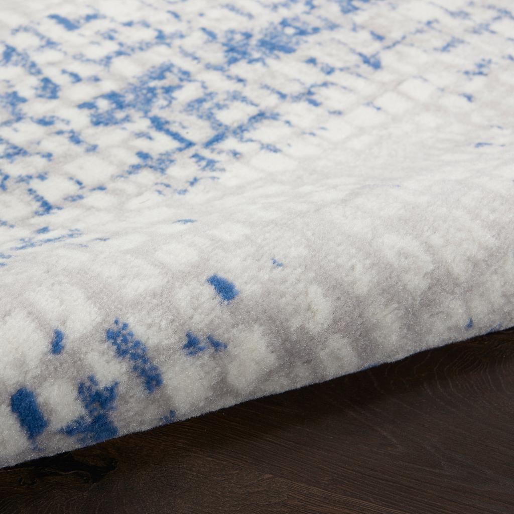 Nourison Home Whimsicle WHS07 Grey Blue Indoor Rectangle Area Rug - Modern Power Loomed Machine Made Low Pile