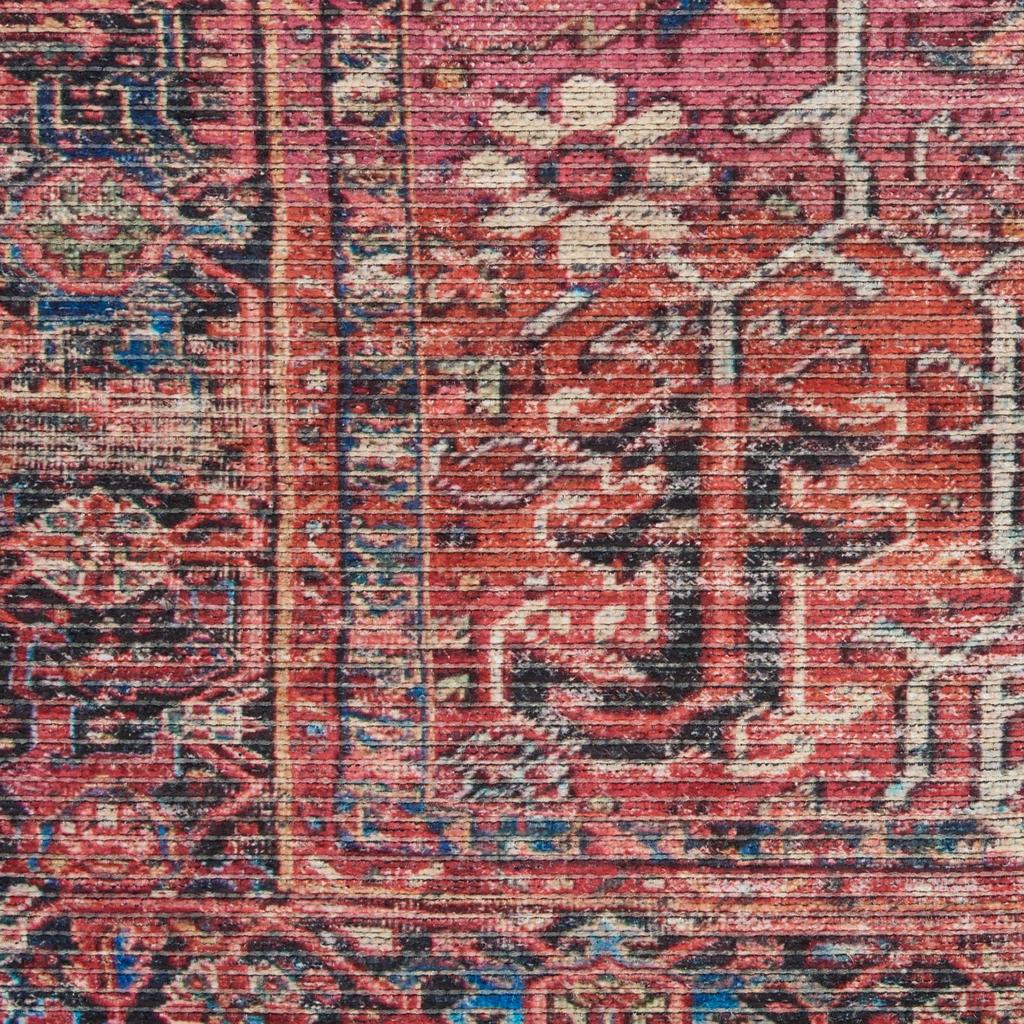 Nourison Home New Concept Washables SR102 Brick Indoor Rectangle Area Rug - Vintage Machine Woven Machine Made Low Pile