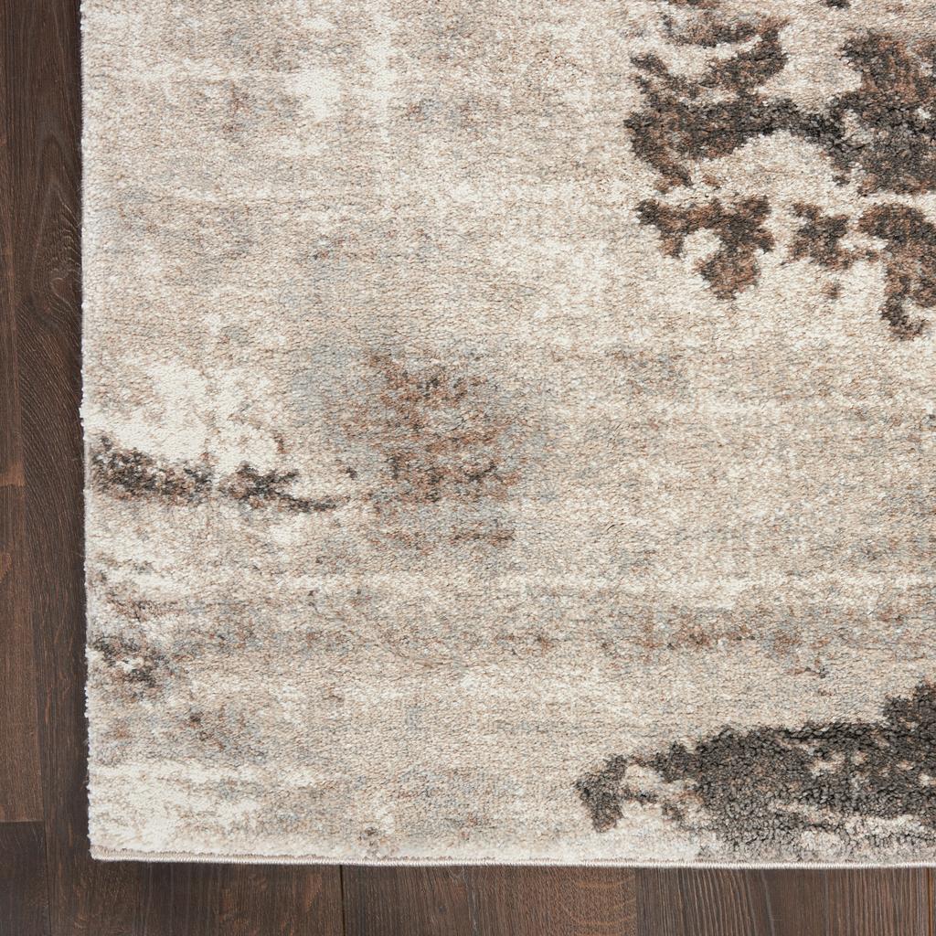 Nourison Home American Manor AMR04 Ivory/Mocha Indoor Runner - Modern Power Loomed Machine Made Medium Pile