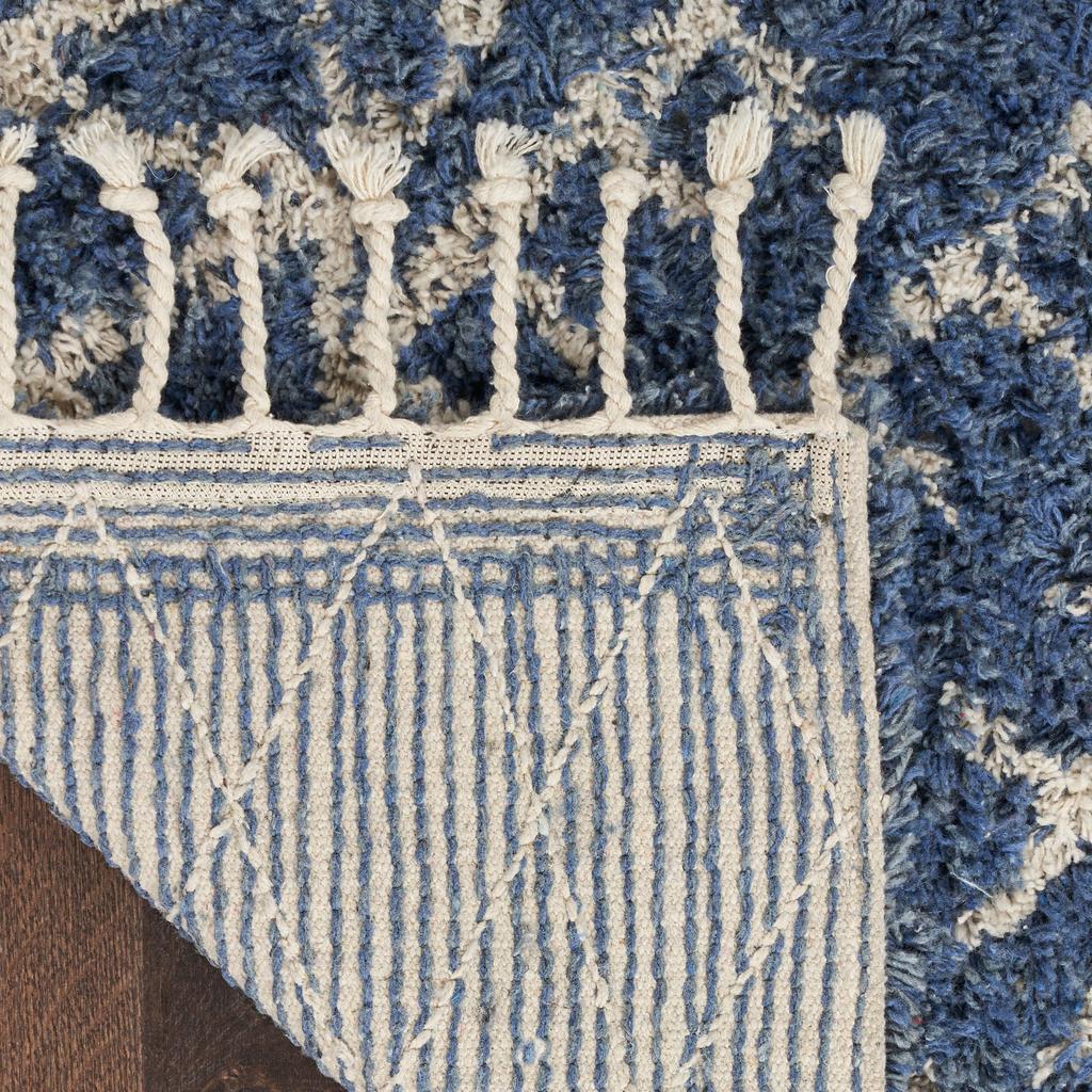 Nourison Home Native Art NTV12 Navy Indoor Runner - Bohemian Hand Tufted Handmade Medium Pile