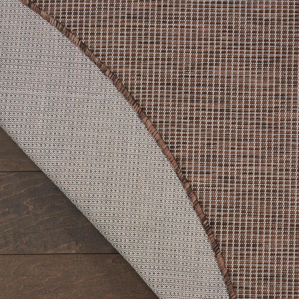 Nourison Home Positano POS01 Natural Indoor/Outdoor Round Area Rug - Modern Power Loomed Machine Made Low Pile