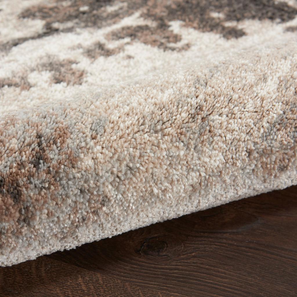 Nourison Home American Manor AMR04 Ivory/Mocha Indoor Runner - Modern Power Loomed Machine Made Medium Pile