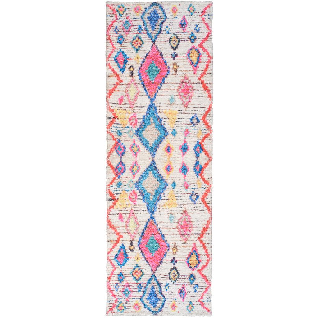 Nourison Home Rosedale RDL20 Yellow Yellow 605 Indoor Runner - Bohemian Power Loomed Machine Made High Pile