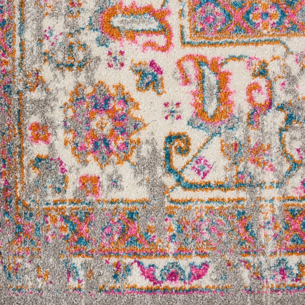 Nourison Home Passion PSN03 Grey Indoor Runner - Bohemian Power Loomed Machine Made Medium Pile