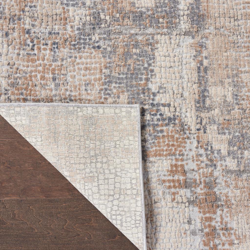 Nourison Home Rustic Textures RUS06 Beige Grey Indoor Runner - Modern Power Loomed Machine Made Medium Pile
