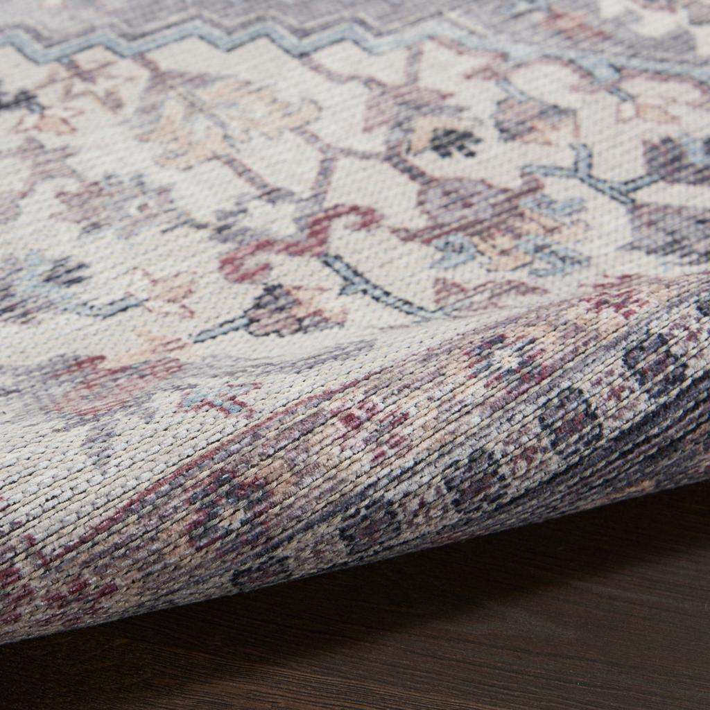 Nourison Home New Concept Washables SR104 Grey Indoor Runner - Vintage Machine Woven Machine Made Low Pile