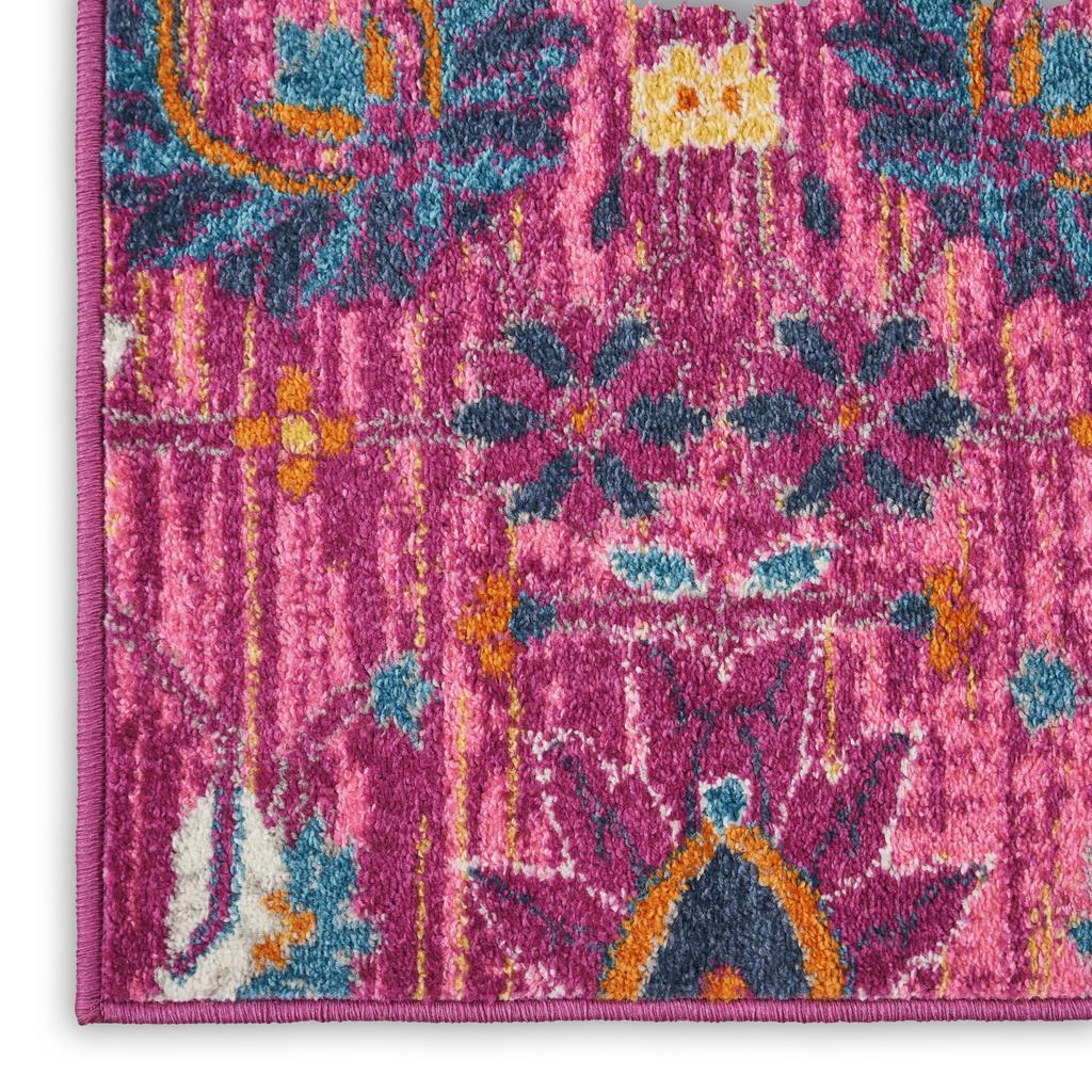 Nourison Home Passion PSN01 Pink Fuchsia Indoor Runner - Bohemian Power Loomed Machine Made Medium Pile