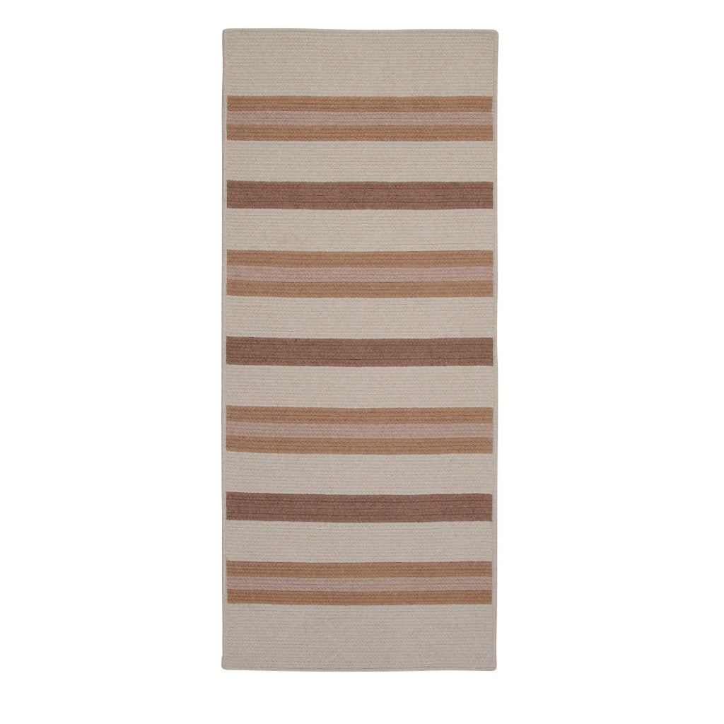 Colonial Mills Allure Haystack Indoor Runner - Trendy Reversible Low Pile Hallway Runner with Stripe Design