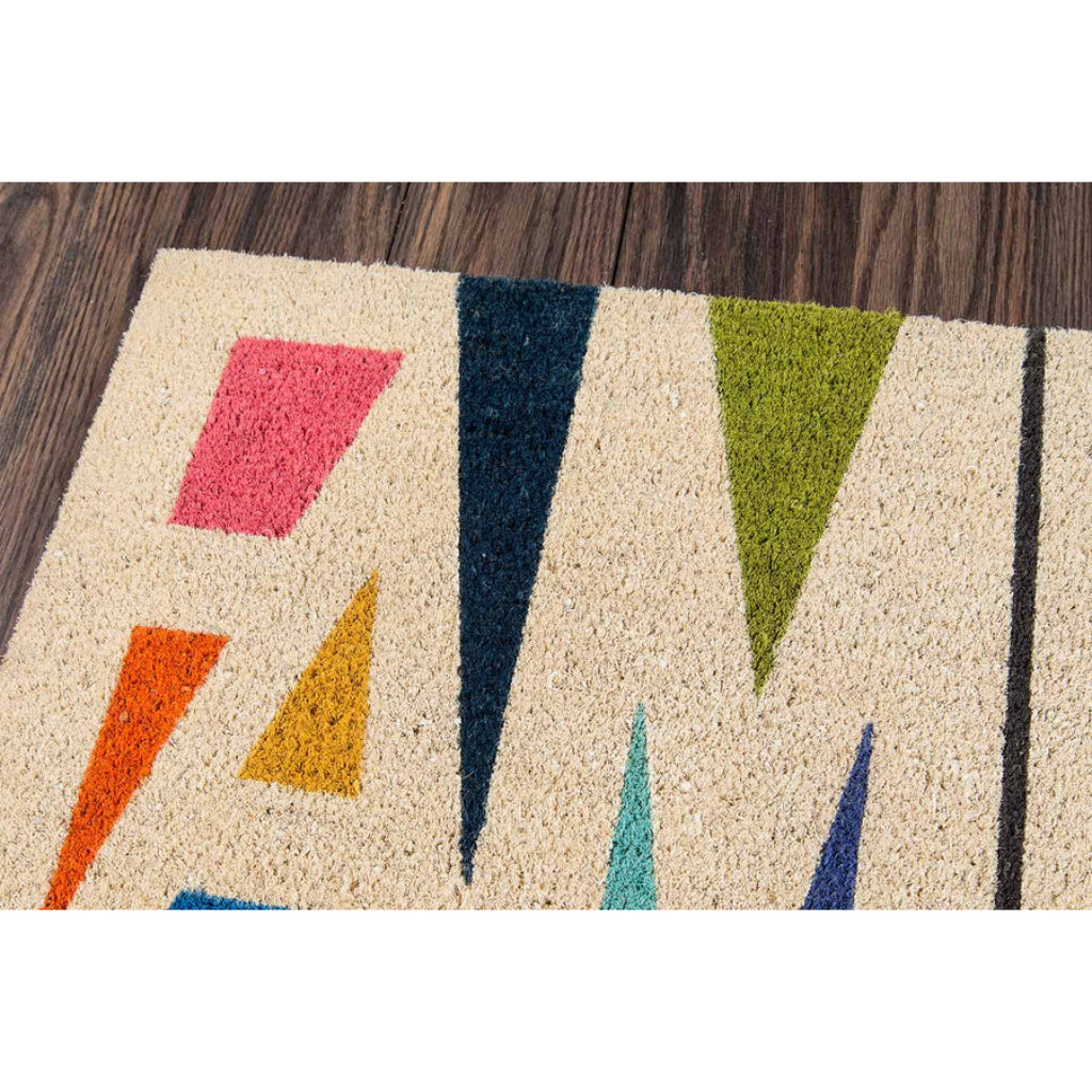 Momeni Aloha ALO-1 Multi Family Indoor / Outdoor Rectangle Floor Mat - Stain and Water Resistant Floor Mat Made of All Natural Coir Fiber-