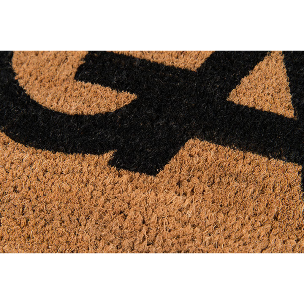 Momeni Aloha ALO-9 Natural Gather Indoor / Outdoor Rectangle Floor Mat - Stain and Water Resistant Floor Mat Made of All Natural Coir Fiber