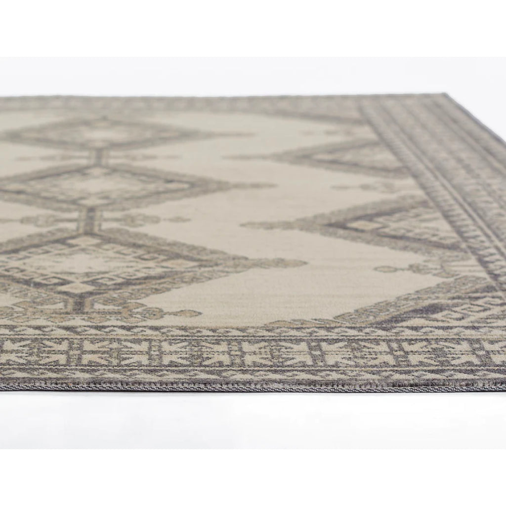 Momeni Anatolia ANA-10 Charcoal Indoor Rectangle Area Rug &amp; Runner - Trendy Machine Made Rug with Traditional Design Made of High Quality Wool &amp; Nylon