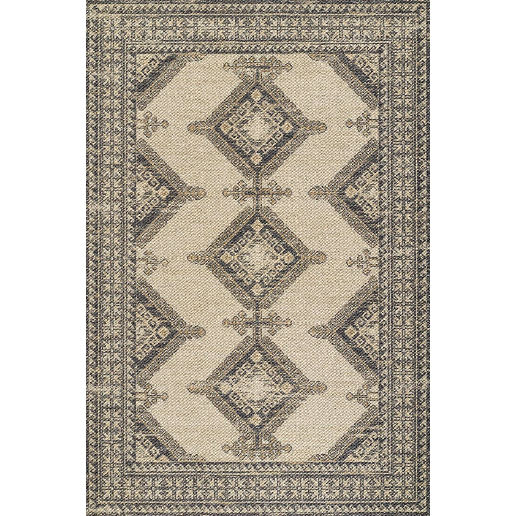 Momeni Anatolia ANA-10 Charcoal Indoor Rectangle Area Rug & Runner - Trendy Machine Made Rug with Traditional Design Made of High Quality Wool & Nylon-