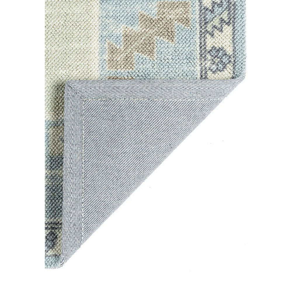 Momeni Anatolia ANA-2 Light Blue Indoor Rectangle Runner - Trendy Machine Made Rug with Modern Tribal Design Made of High Quality Wool &amp; Nylon