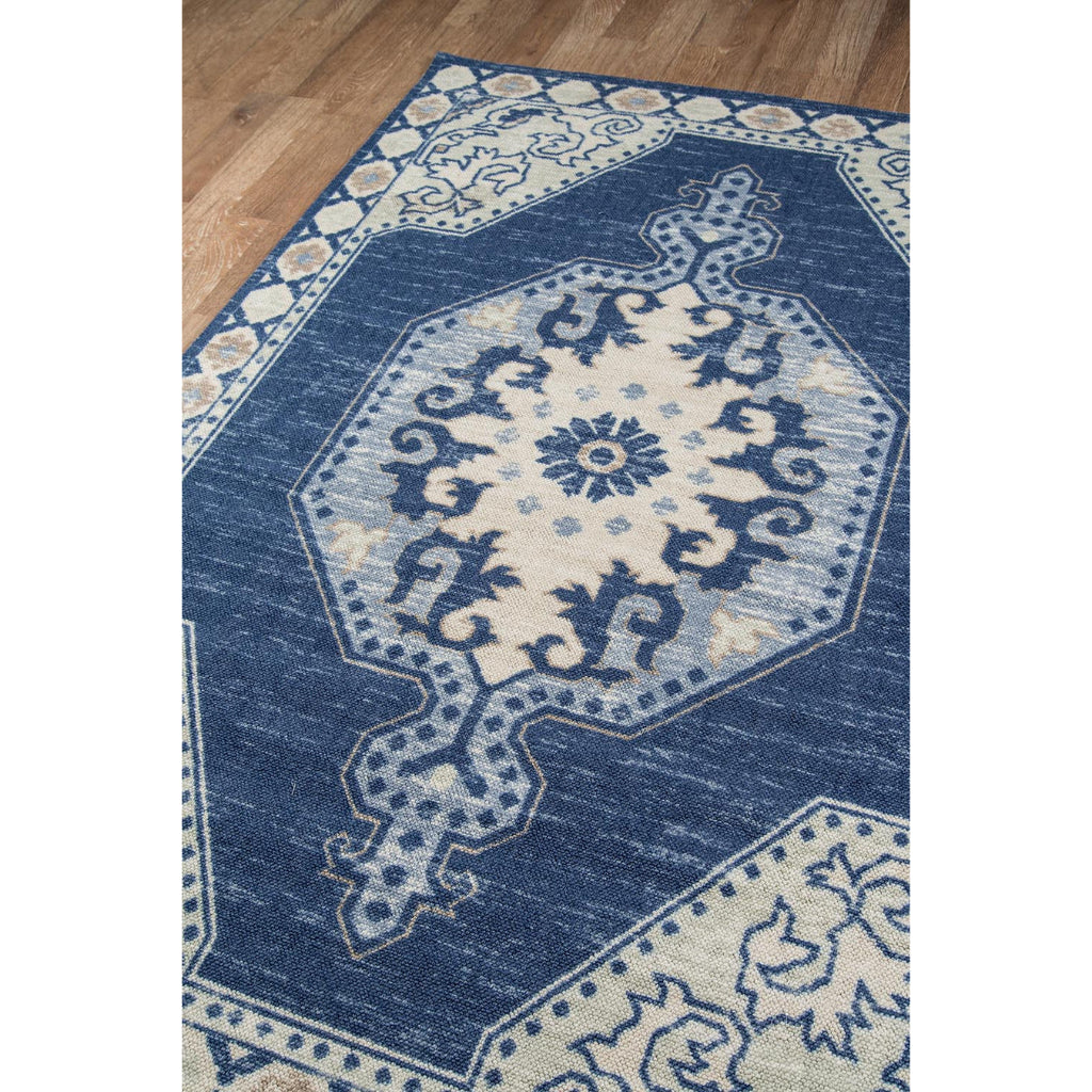 Momeni Anatolia ANA-3 Navy Indoor Rectangle Area Rug - Exquisite Machine Made Rug with Traditional Design Made of High Quality Wool &amp; Nylon