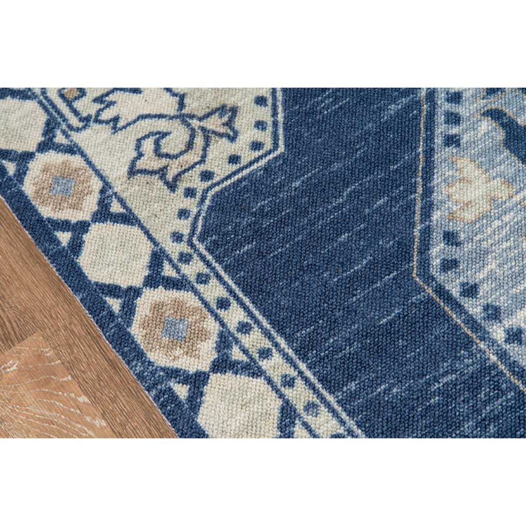 Momeni Anatolia ANA-3 Navy Indoor Rectangle Area Rug - Exquisite Machine Made Rug with Traditional Design Made of High Quality Wool &amp; Nylon