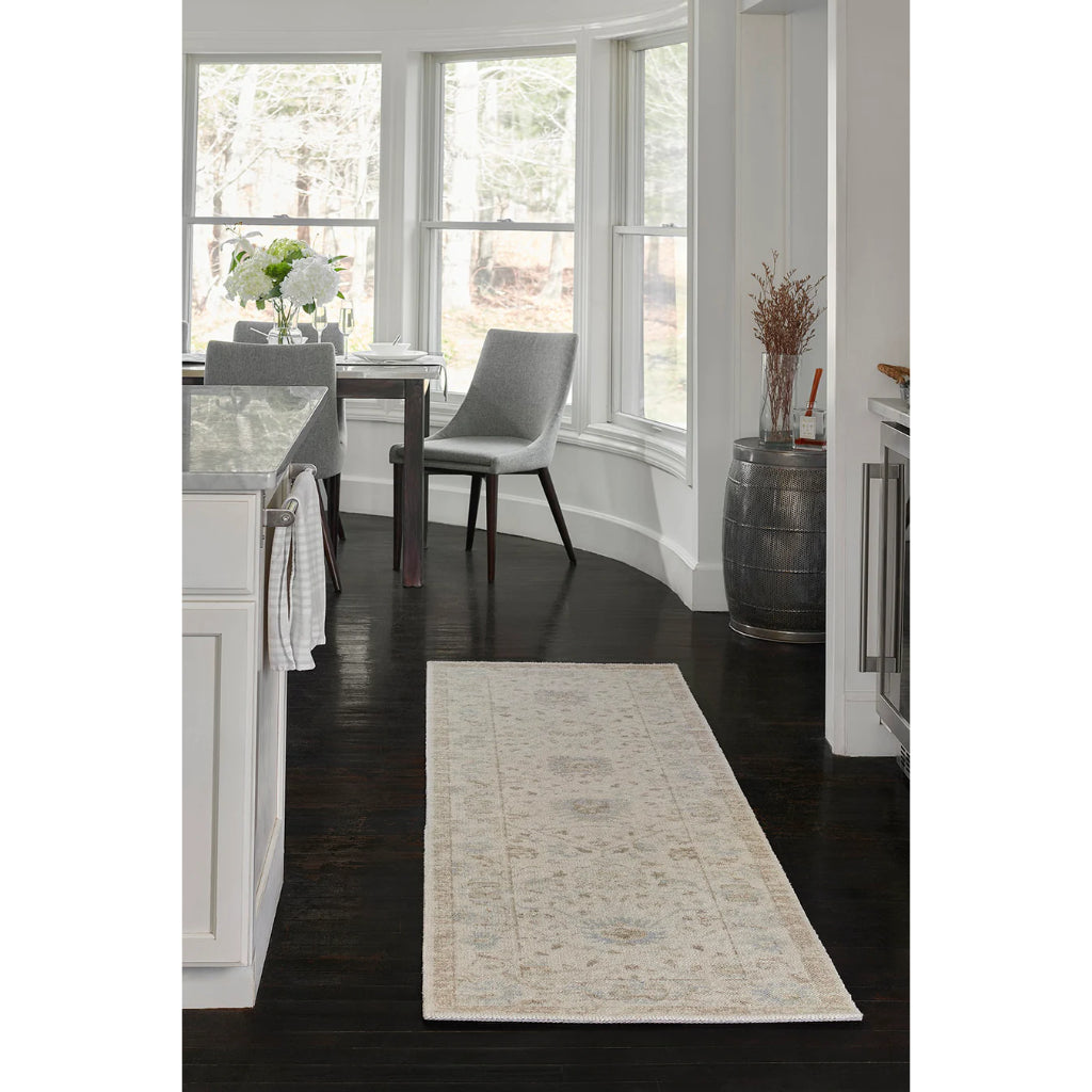 Momeni Anatolia ANA-5 Beige Indoor Rectangle Runner - Premium Machine Made Rug with Traditional Floral Design Made of High Quality Wool & Nylon-