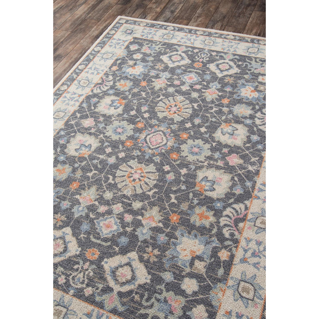 Momeni Anatolia ANA-8 Charcoal Indoor Rectangle Area Rug - Elegant Machine Made Rug with Traditional Floral Design Made of High Quality Wool &amp; Nylon