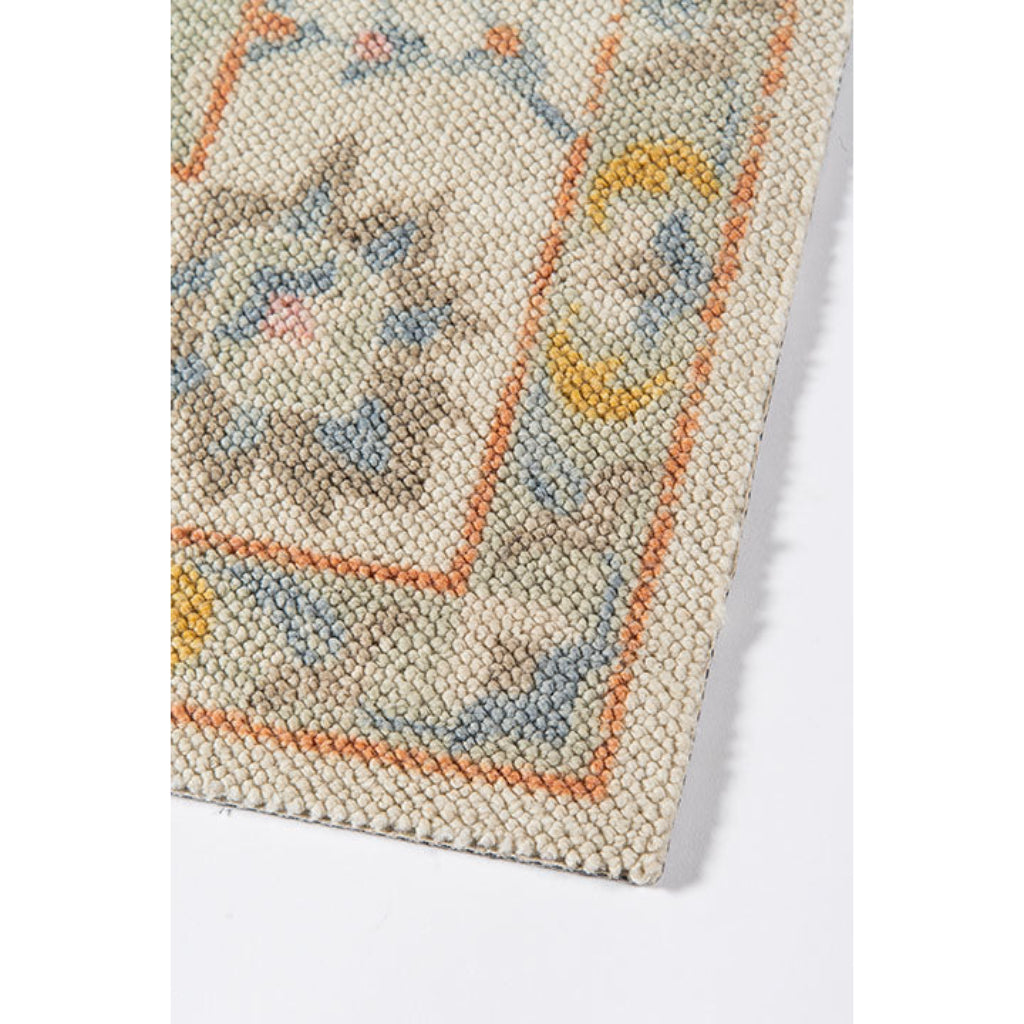 Momeni Anatolia ANA-8 Light Blue Indoor Rectangle Area Rug - Stylish Machine Made Rug with Traditional Floral Design Made of High Quality Wool &amp; Nylon