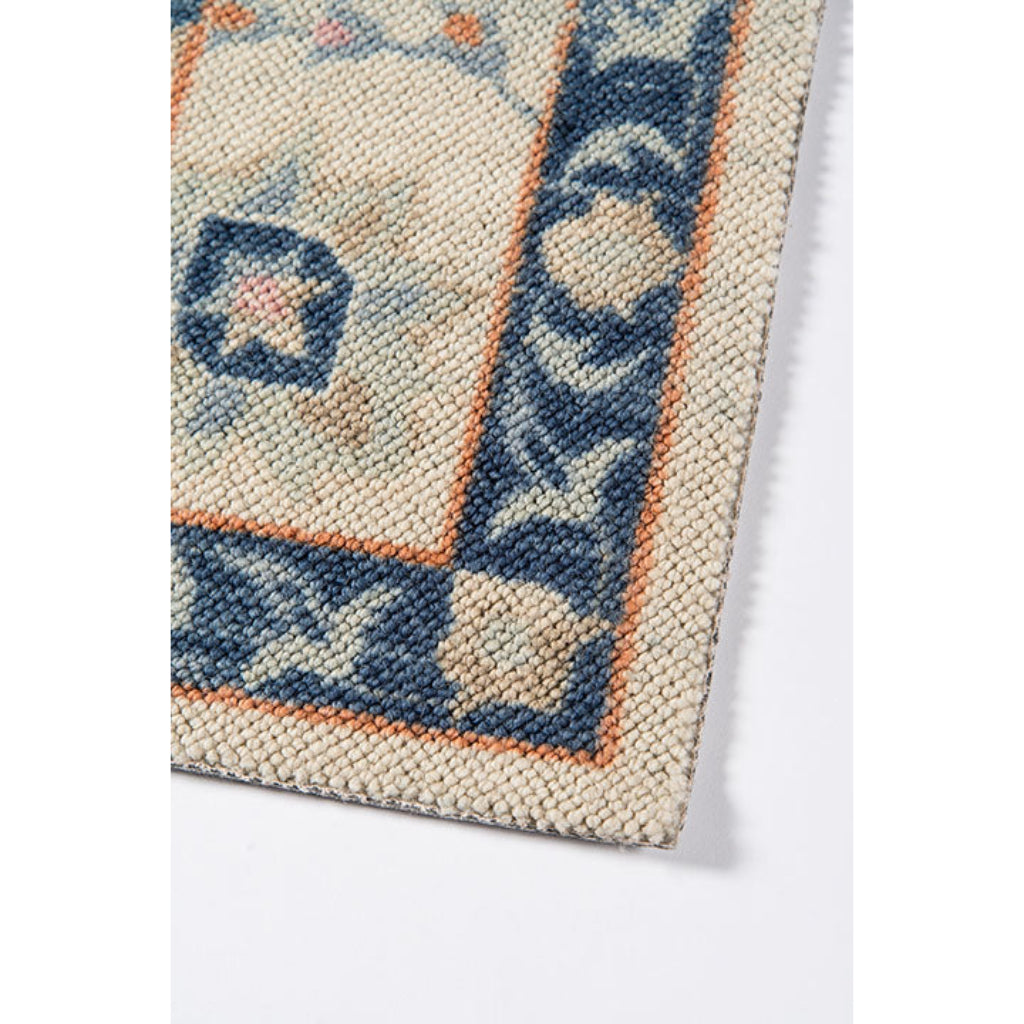 Momeni Anatolia ANA-8 Navy Indoor Rectangle Area Rug - Trendy Machine Made Rug with Traditional Floral Design Made of High Quality Wool &amp; Nylon