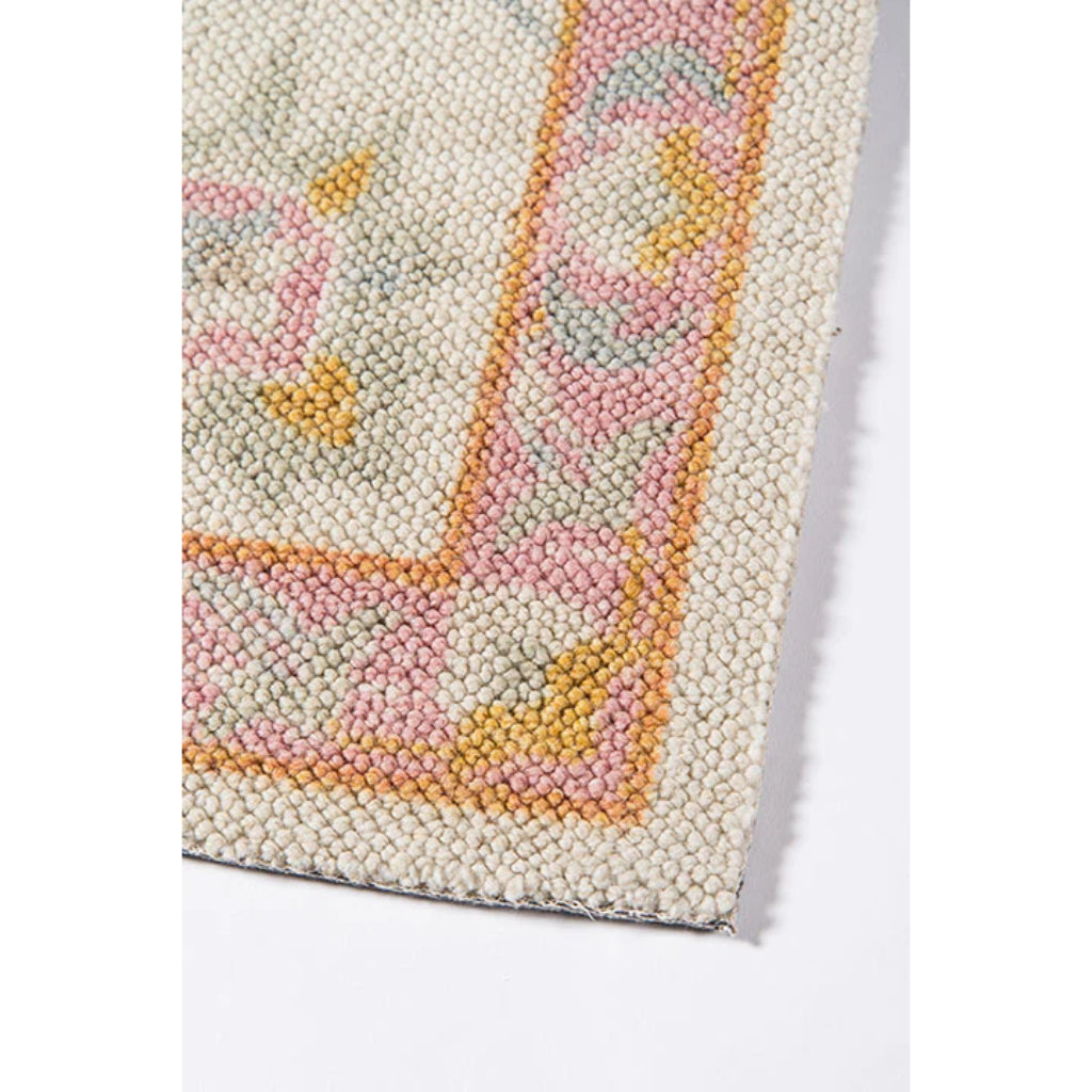 Momeni Anatolia ANA-8 Pink Indoor Rectangle Runner - Vibrant Machine Made Rug with Traditional Floral Design Made of High Quality Wool &amp; Nylon