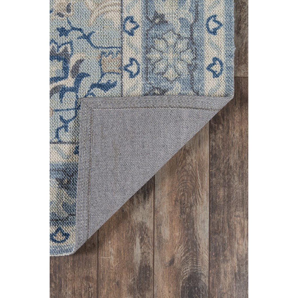 Momeni Anatolia ANA-9 Blue Indoor Rectangle Area Rug &amp; Runner - Elegant Machine Made Rug with Traditional Floral Design Made of High Quality Wool &amp; Nylon