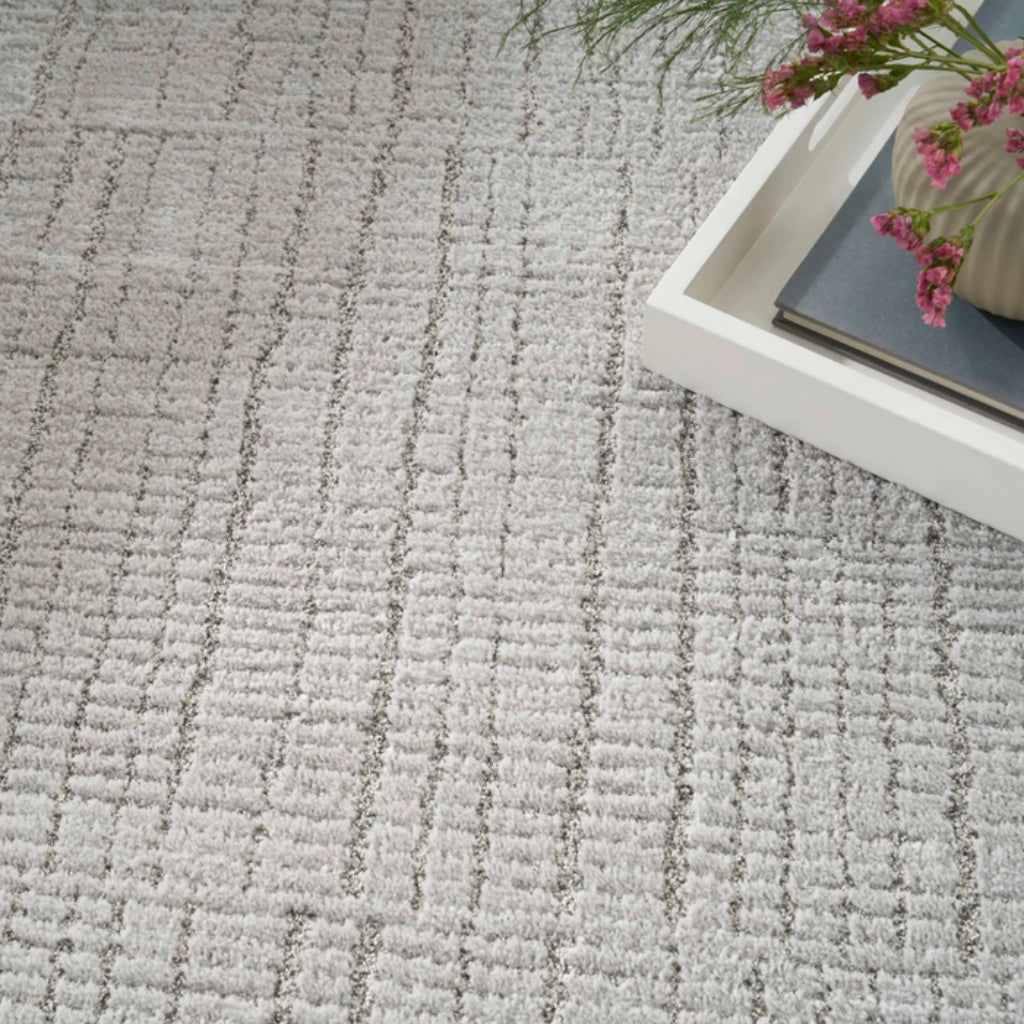 Nourison Home Andes AND06 Dark Gray Rectangle Indoor Area Rug - Power Loomed Medium Pile Rug