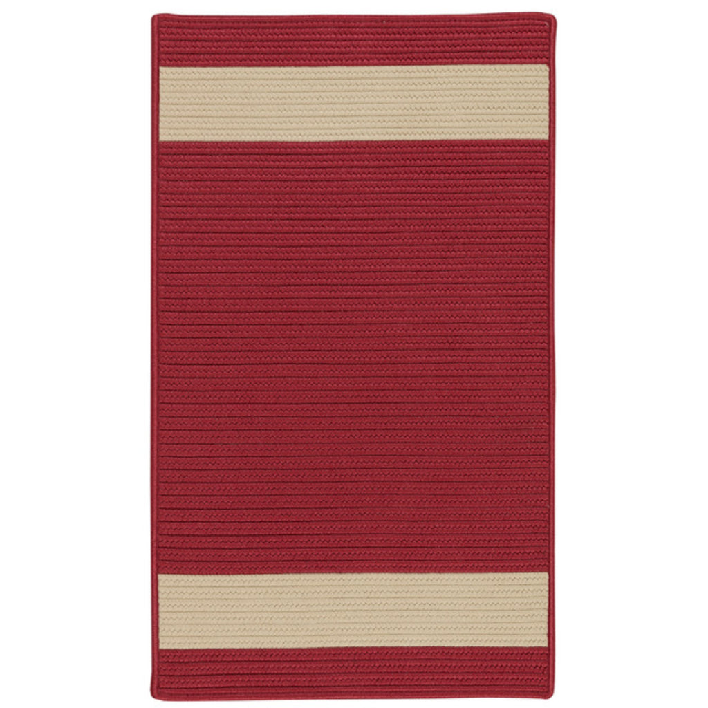 Colonial Mills Aurora Red Indoor / Outdoor Reversible Area Rug - Trendy Stain, Fade, &amp; Mildew Resistant Handmade Low Pile Rug