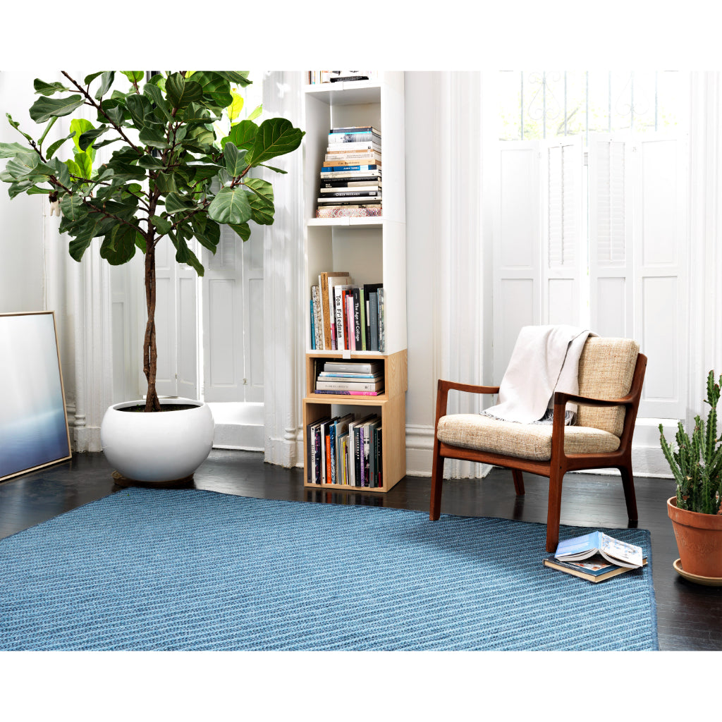 Colonial Mills Blue Hill Cedar Handmade Indoor Area Rug - Durable Handmade Living Room Rug with Diagonal Stripes