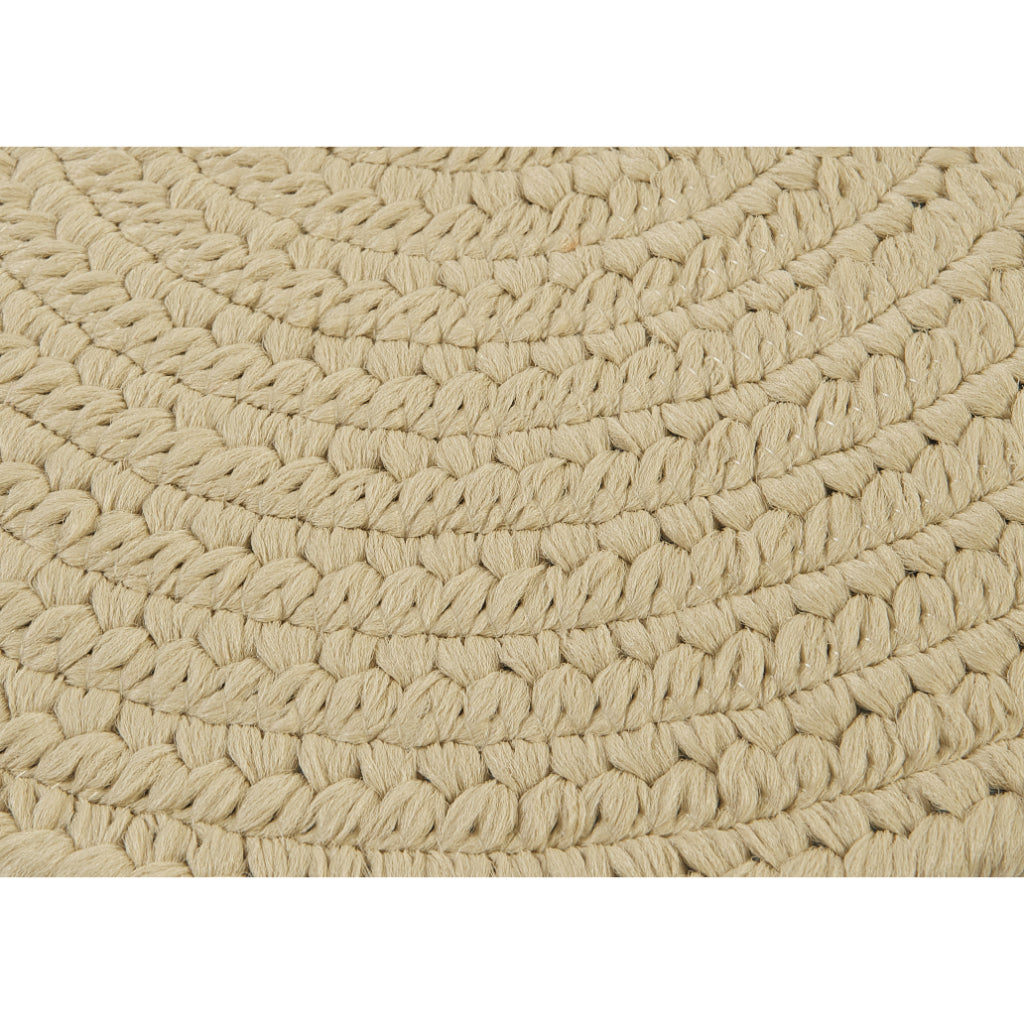 Colonial Mills Boca Raton Linen Handmade Oval Area Rug - Elegant Stain and Fade Resistant Braided Indoor / Outdoor Rug
