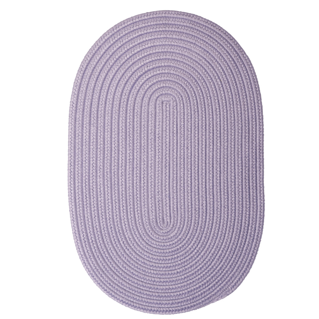 Colonial Mills Boca Raton Amethyst Handmade Oval Area Rug - Vibrant Stain and Fade Resistant Braided Indoor / Outdoor Rug