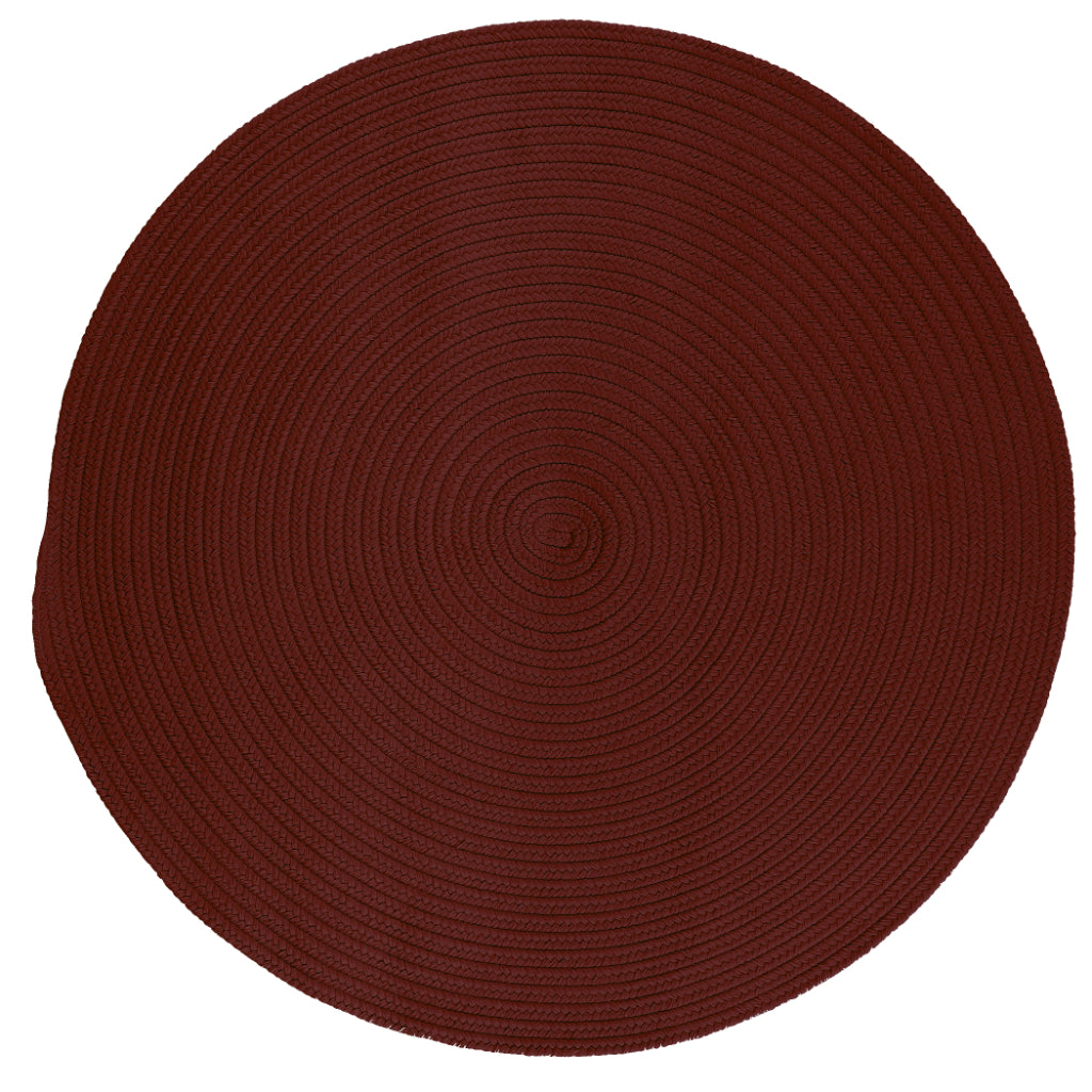 Colonial Mills Boca Raton Corona Handmade Round Area Rug - Vibrant Stain and Fade Resistant Braided Indoor / Outdoor Rug