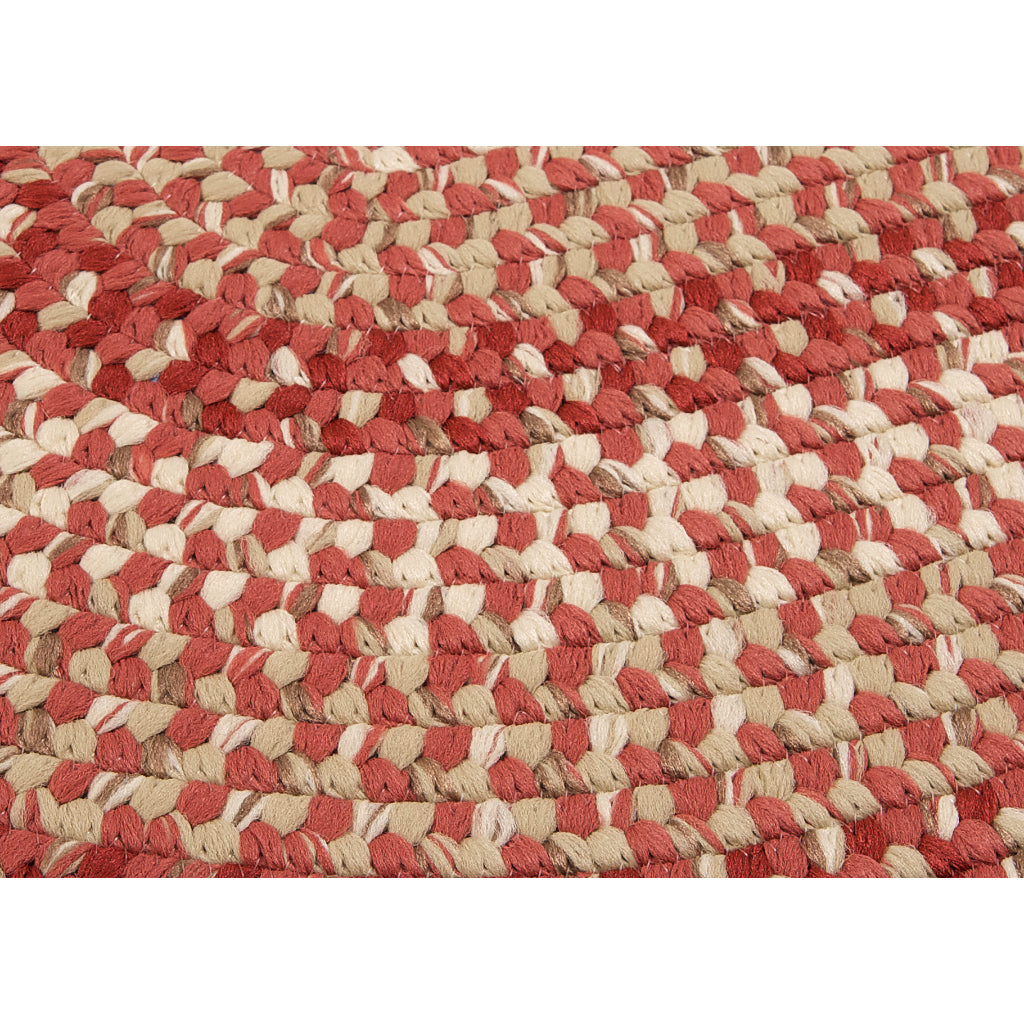Colonial Mills Braxton Red Oval / Round Indoor / Outdoor Area Rug - Handmade Stain &amp; Fade Resistant Rug
