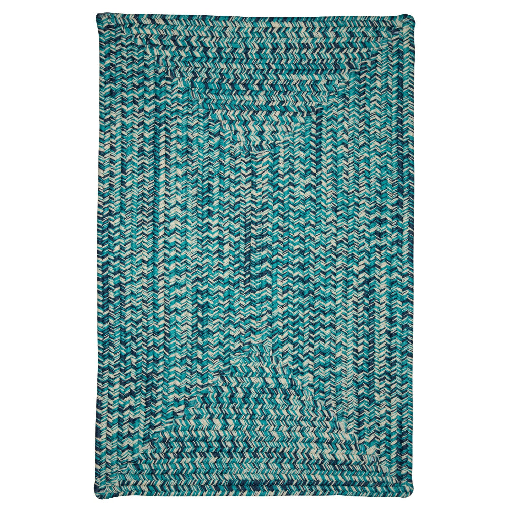 Colonial Mills Catalina Blue Lagoon Rectangle Indoor / Outdoor Area Rug - Stain &amp; Fade Resistant Reversible Rug