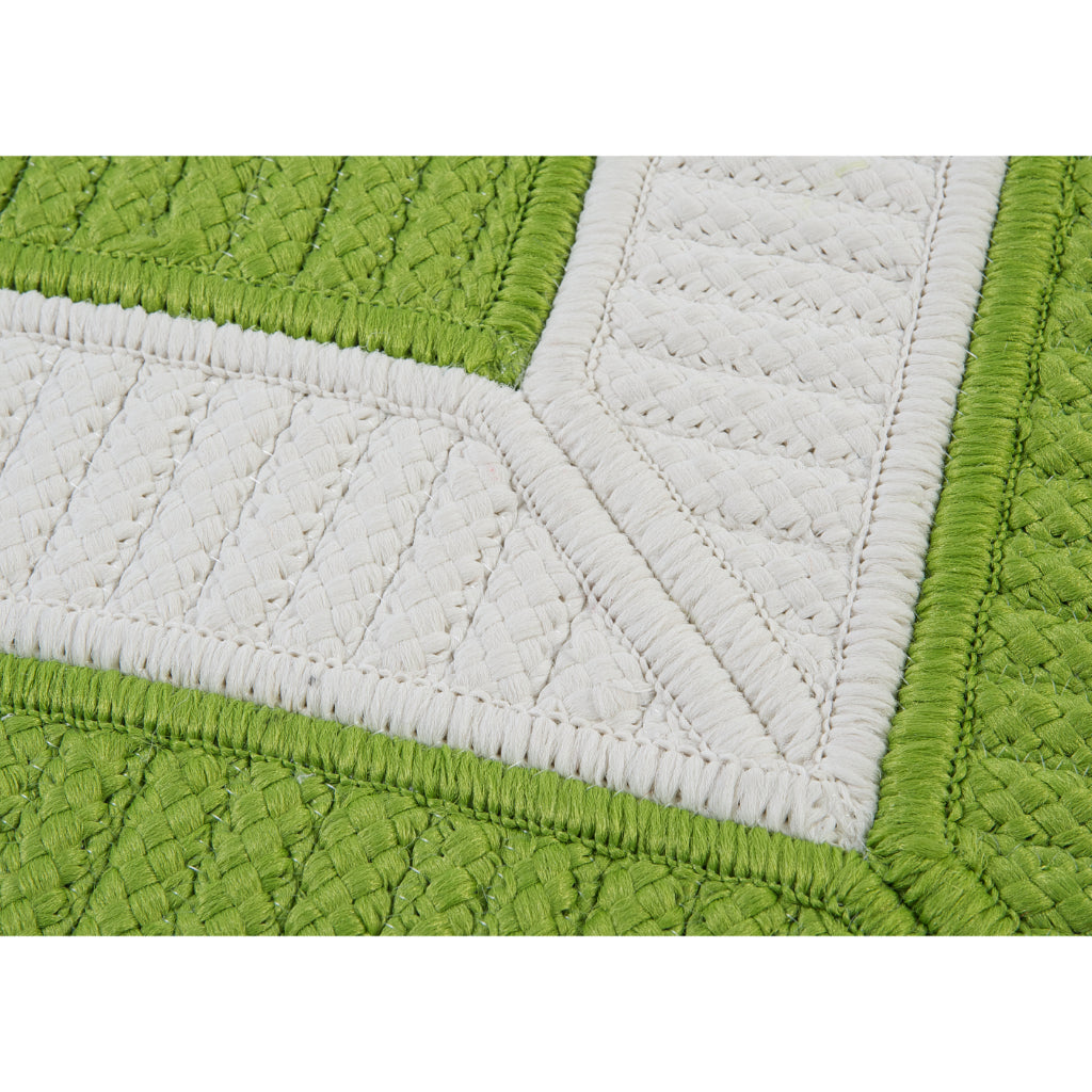 Colonial Mills Rope Walk Bright Green Rectangle Area Rug - Stain &amp; Fade Resistant Indoor / Outdoor Handmade Rug