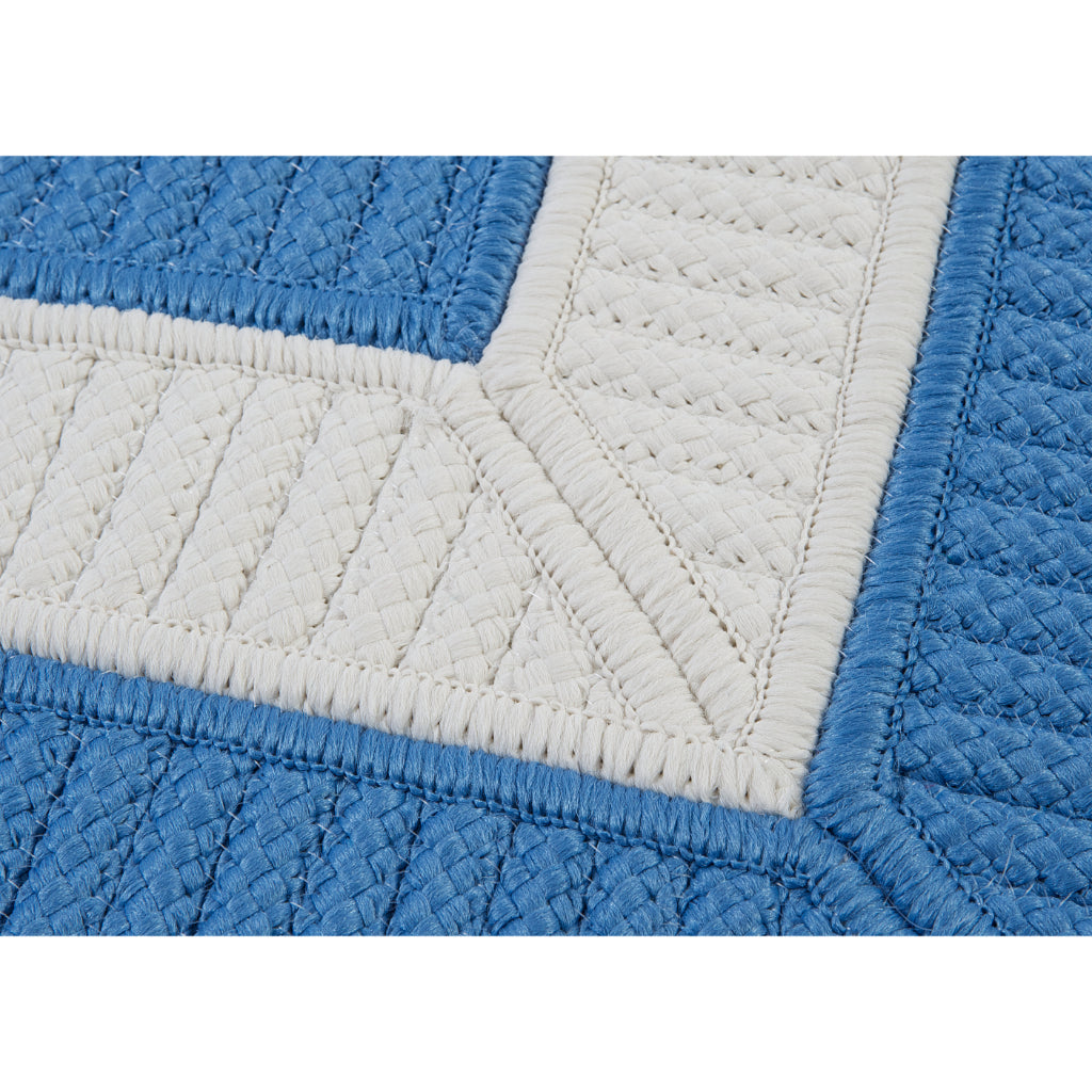 Colonial Mills Rope Walk Blue Ice Rectangle Area Rug - Stain &amp; Fade Resistant Indoor / Outdoor Handmade Rug