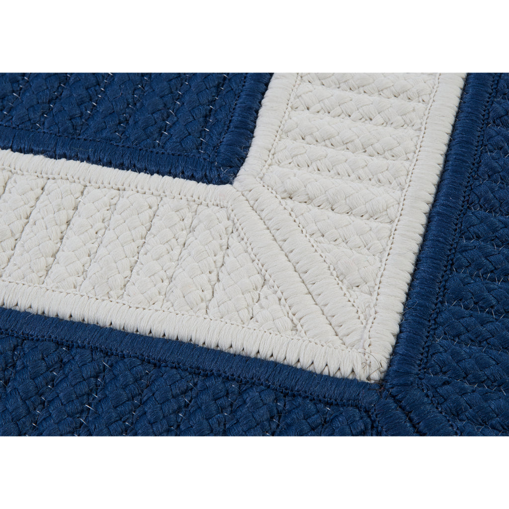 Colonial Mills Rope Walk Navy Rectangle Area Rug - Stain &amp; Fade Resistant Indoor / Outdoor Handmade Rug