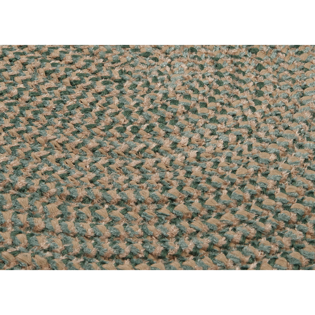 Colonial Mills Softex Check Two-Color Check Oval Indoor Area Rug - Trendy Reversible Handmade Rug with Dark Green &amp; Brown Accent