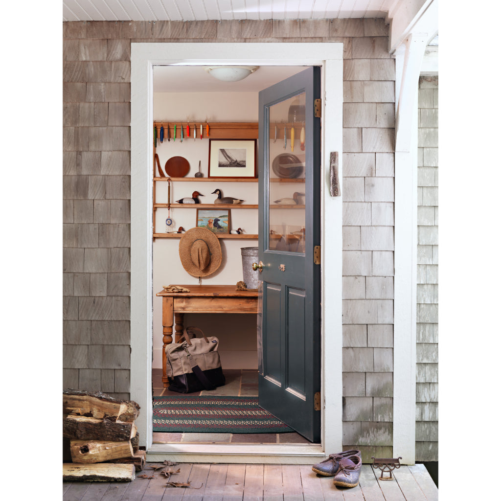 Colonial Mills Deerfield Multicolor Oval Indoor / Outdoor Area Rug - Stain &amp; Fade Resistant Handmade Rug with Beige Border