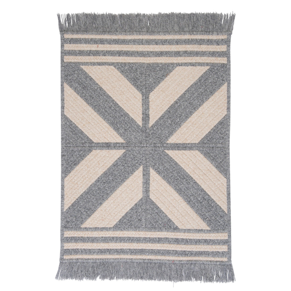 Colonial Mills Sedona Gray Rectangle Indoor Reversible Area Rug - Elegant Low Pile Handmade Rug with Fringe Edges