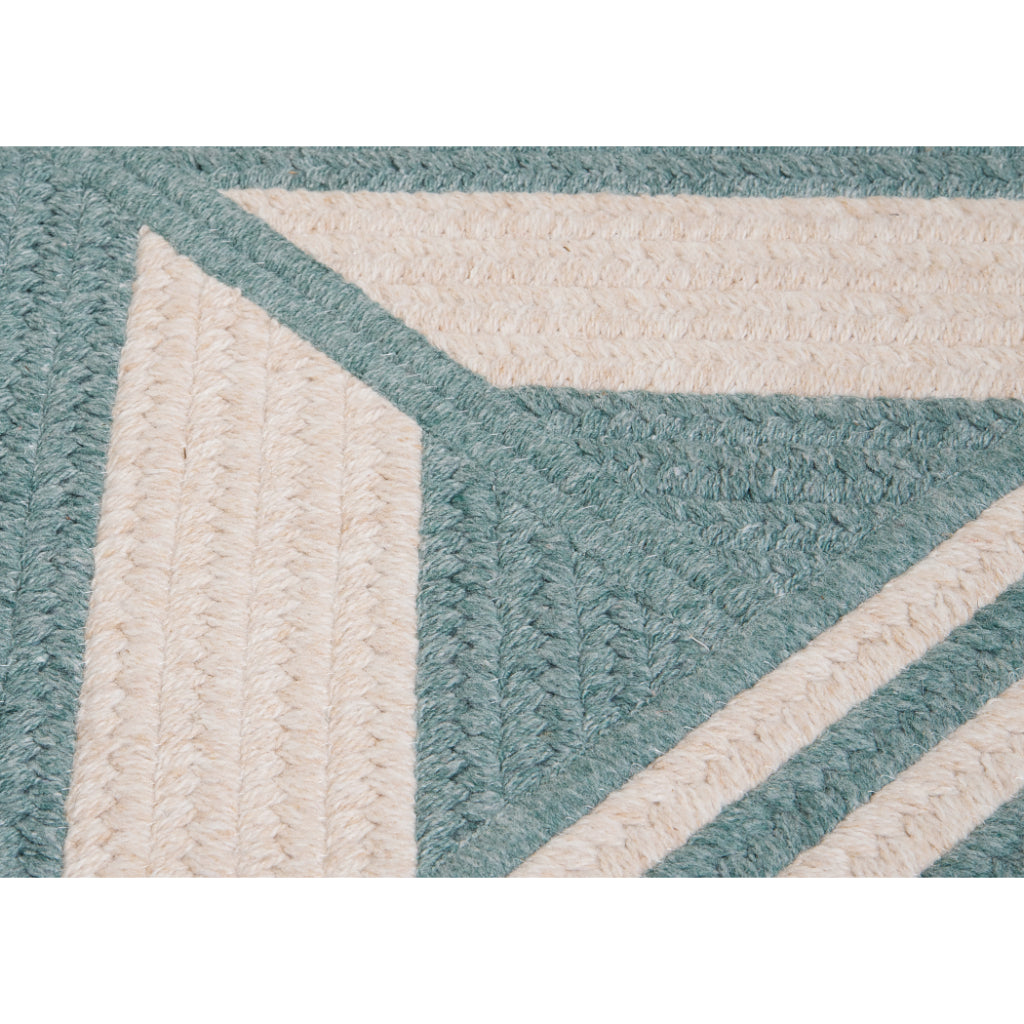 Colonial Mills Sedona Teal Rectangle Indoor Reversible Area Rug - Comfortable Low Pile Handmade Rug with Fringe Edges