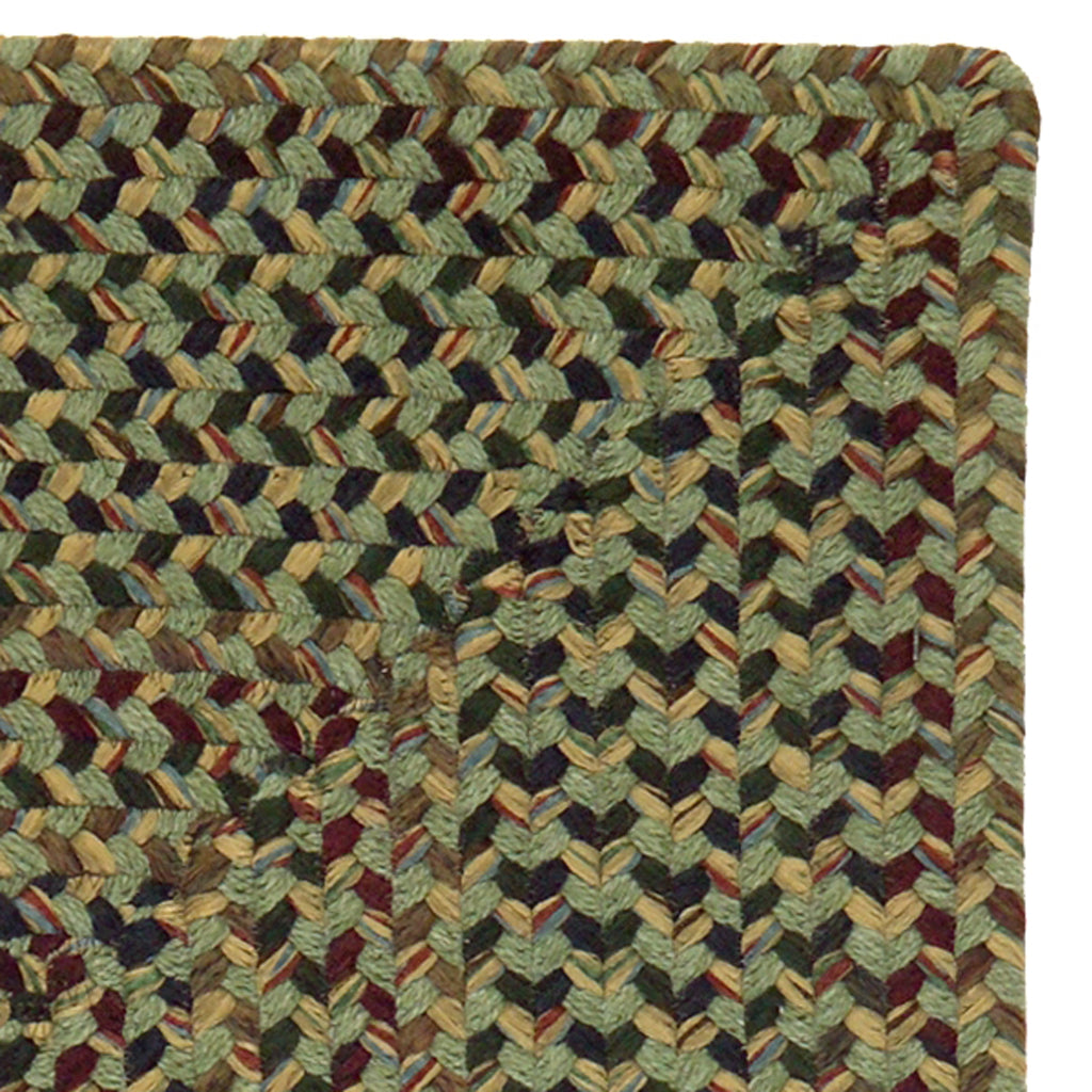 Colonial Mills Riverdale Multicolor Rectangle Indoor Area Rug - Trendy Handmade Wool Rug with Green Accent