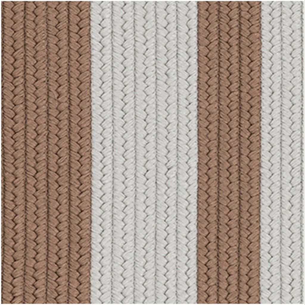 Colonial Mills Everglades Vertical Stripe Mocha Rectangle Area Rug - Stain &amp; Fade Resistant Indoor / Outdoor Rug