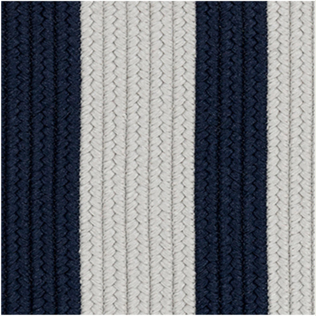 Colonial Mills Everglades Vertical Stripe Navy Pier Rectangle Area Rug - Stain &amp; Fade Resistant Indoor / Outdoor Rug