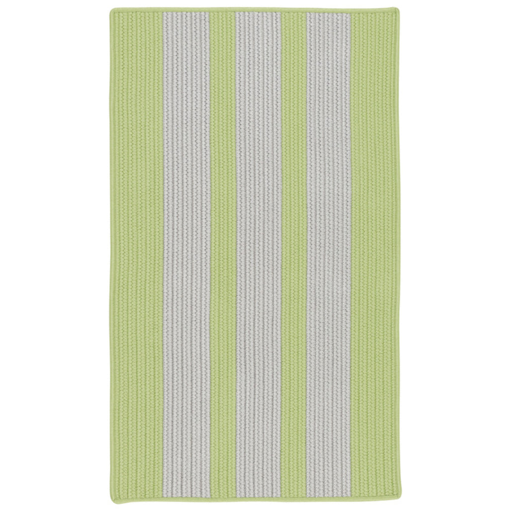 Colonial Mills Everglades Vertical Stripe Horizon Green Rectangle Area Rug - Stain &amp; Fade Resistant Indoor / Outdoor Rug