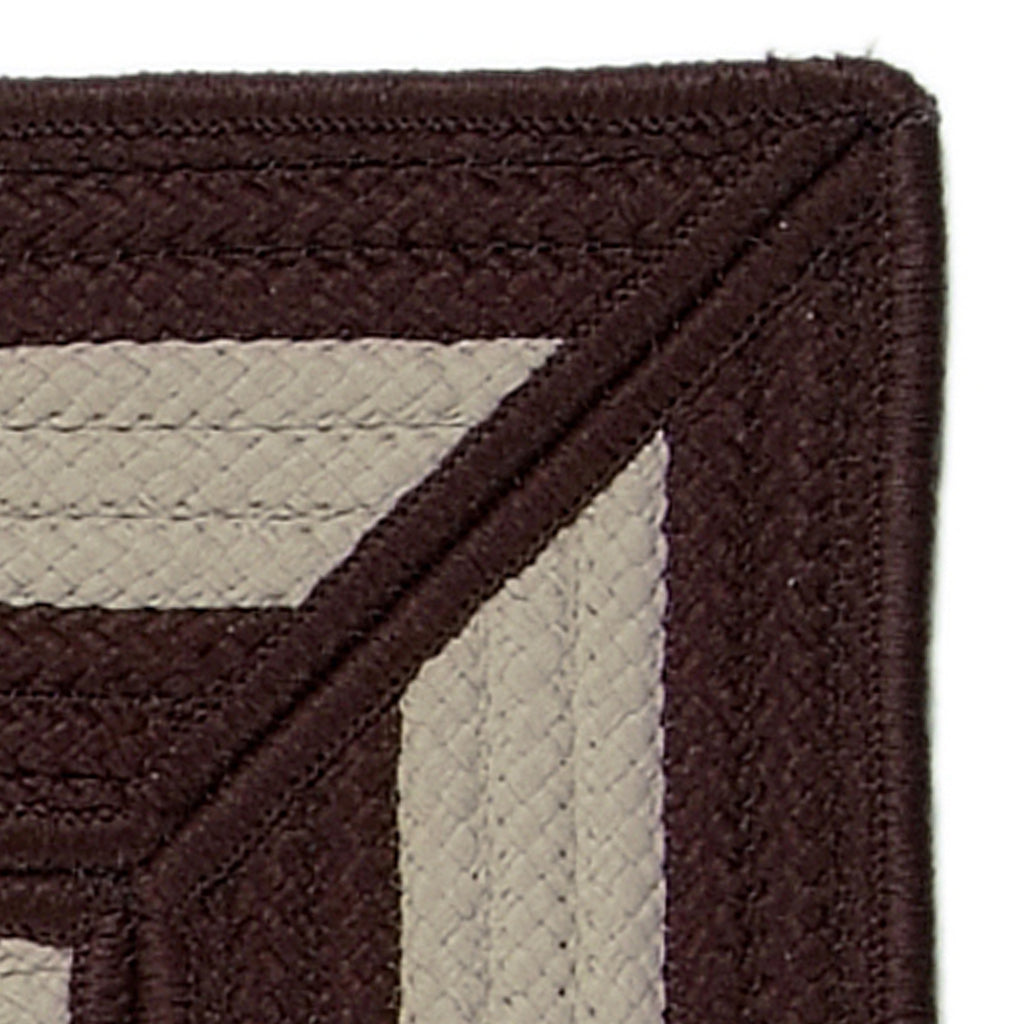 Colonial Mills Afra Indoor / Outdoor Handmade Brown Area Rug - Fade &amp; Stain Resistant Rectangle / Square Low Pile Rug