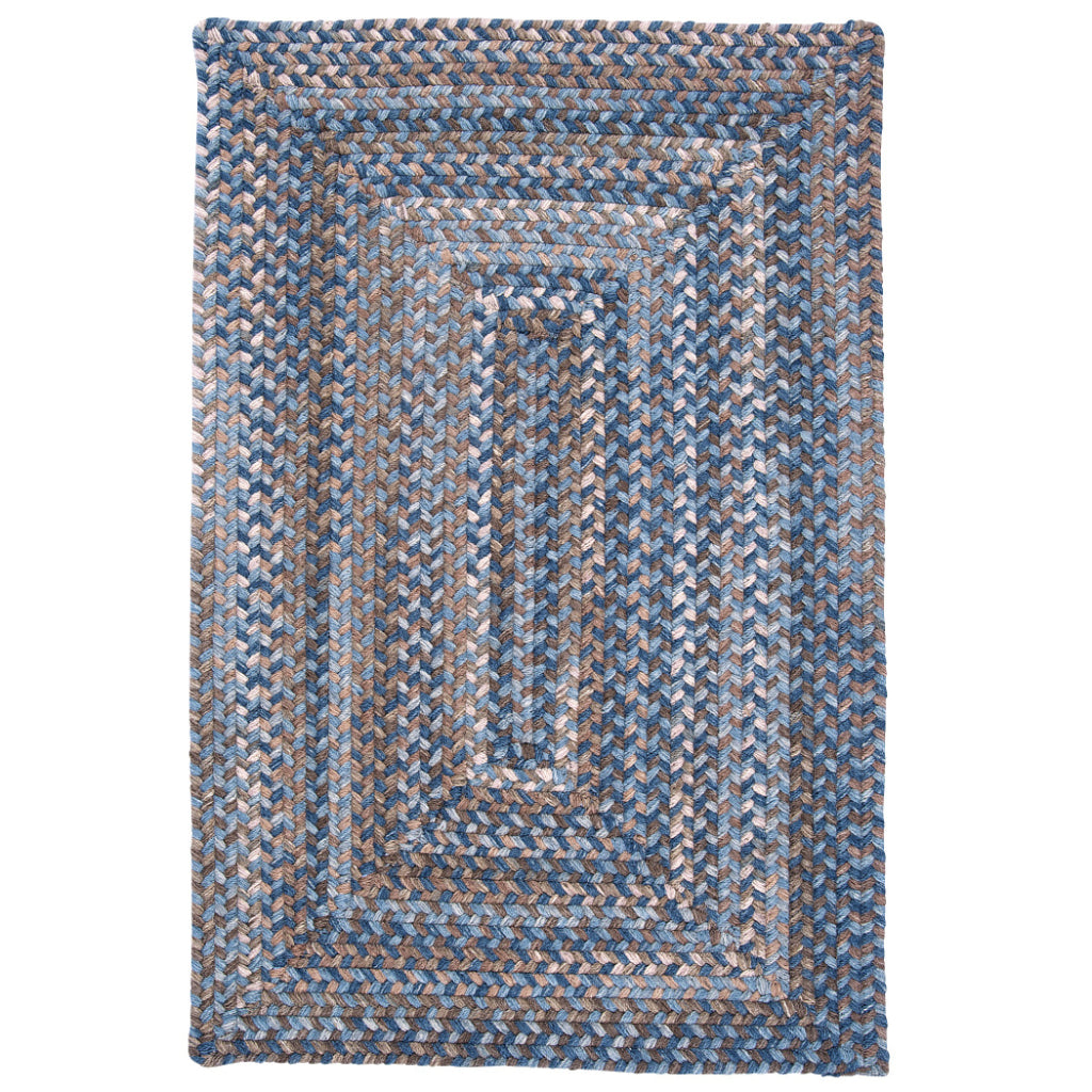 Colonial Mills Gloucester Laguna Rectangle Indoor Area Rug - Trendy Handmade Reversible Rug Made of Wool